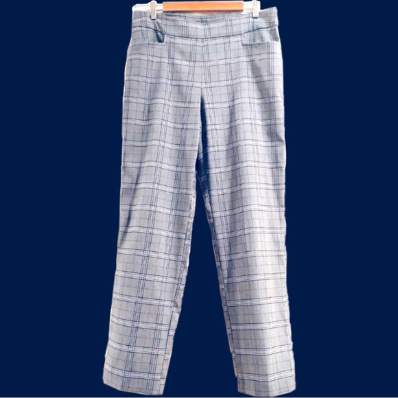 Stretchy Pull On Plaid Trousers, 34" Waist - Picture 4 of 6